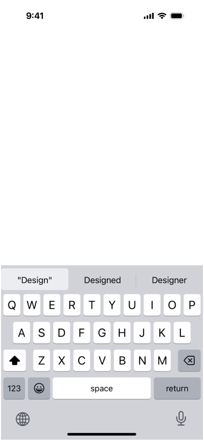 Screenshot presenting an example of Cupertino Design.