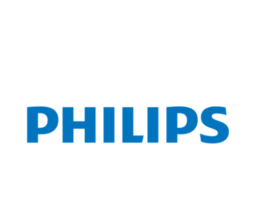 The picture showing the logo of the Philips company.